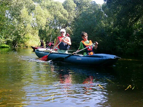 Kanufahrt auf der Saale