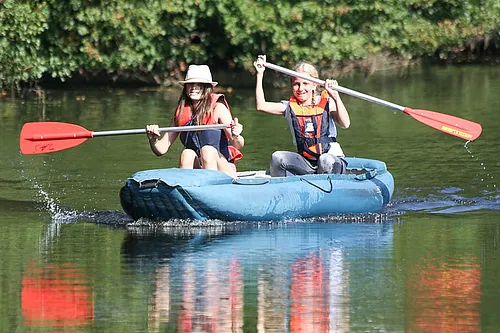 Kanufahrt auf der Saale