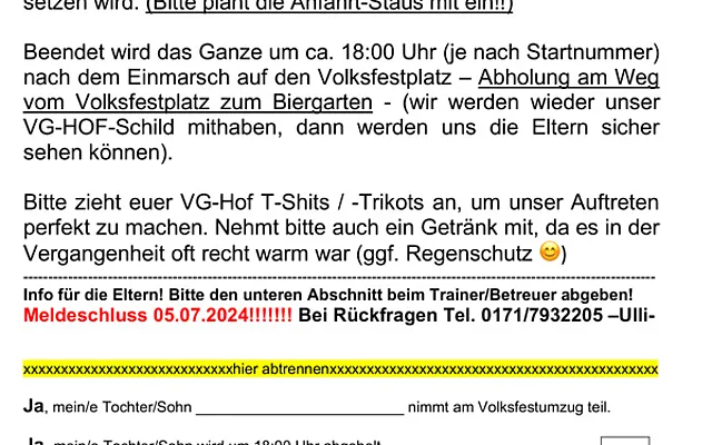 Volksfestumzug 2024