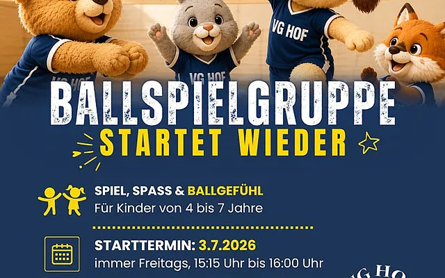 Ballspielgruppe für 4-7 Jährige