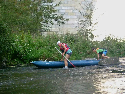 Kanufahrt auf der Saale