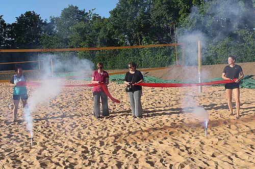 Einweihung des Beachplatzes