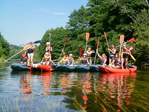 Kanufahrt auf der Saale