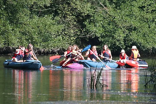 Kanufahrt auf der Saale