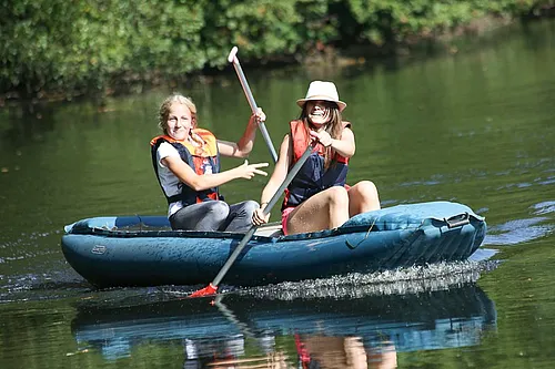 Kanufahrt auf der Saale